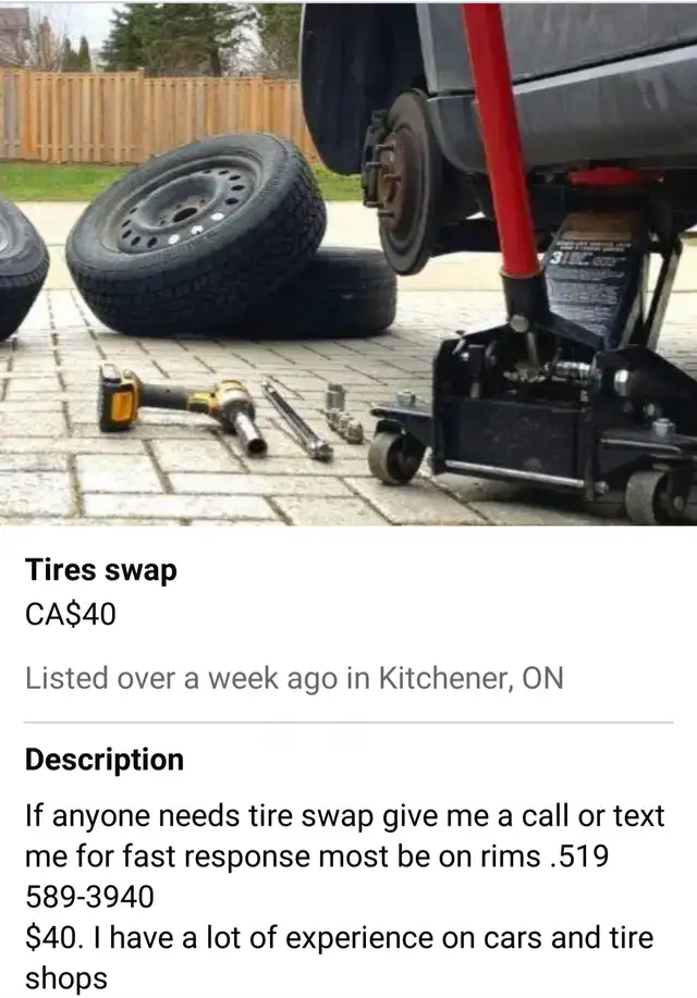 Tires swap