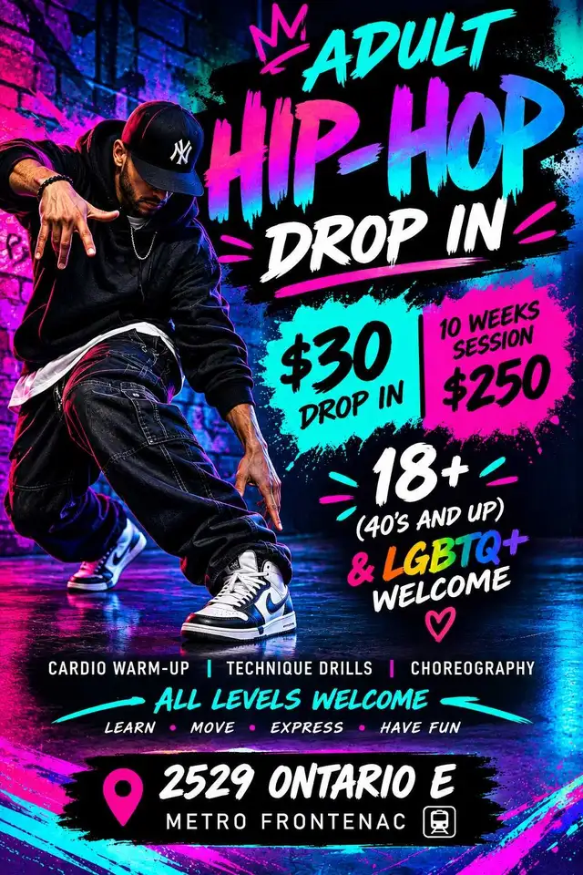 cours de danse Hip-Hop/Hip-Hop Dance classes