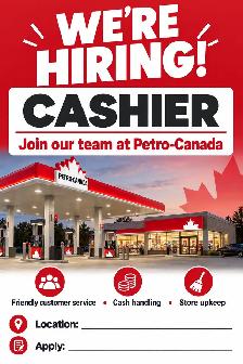 Position Available for Cashier