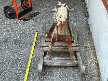 Antique Handcrafted Wooden Rocking Horse ! - Photo 2