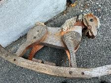 Antique Handcrafted Wooden Rocking Horse ! - Photo 7
