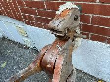 Antique Handcrafted Wooden Rocking Horse ! - Photo 8