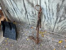 Antique Cast Iron Wall Hanger Folding Grapnel Anchor ! - Photo 3