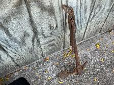 Antique Cast Iron Wall Hanger Folding Grapnel Anchor ! - Photo 4