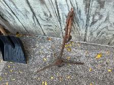 Antique Cast Iron Wall Hanger Folding Grapnel Anchor ! - Photo 5