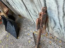 Antique Cast Iron Wall Hanger Folding Grapnel Anchor ! - Photo 7