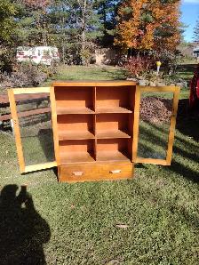 Vintage display cabinet with drawer - Photo 6