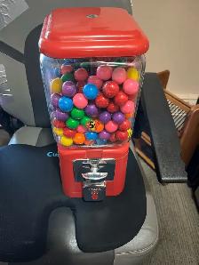antique bubble gum machine