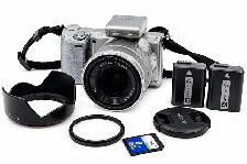 Sony Alpha NEX-5R 16.1MP Mirrorless Digital Camera   Lens $319