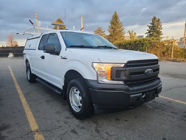 2019 Ford F-150 XL 4X4 6.5' SUPERCAB-CAP-LADDER RACKS-BED SLIDE