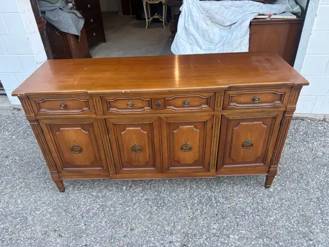 Free delivery used Vintage wooden sideboard