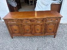 Free delivery used Vintage wooden sideboard