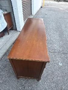 Free delivery used Vintage wooden sideboard - Photo 4