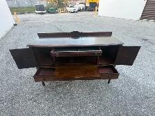 Free delivery used antique Vintage Wooden Buffet Sideboard - Photo 3