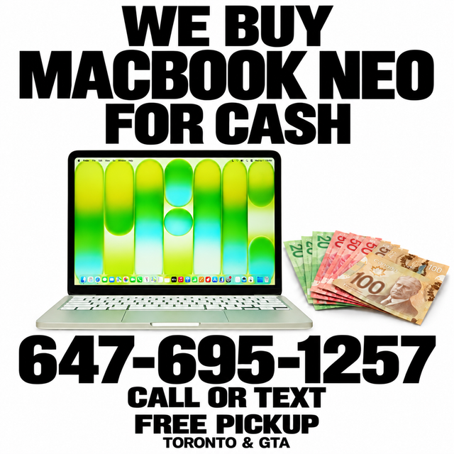 We Buy MacBook Neo for Cash | Free Pickup Toronto & GTA