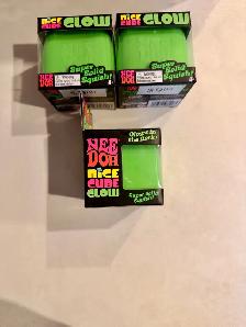 Authentic NeeDoh Nice Cube GLOW – NEW – Glow in the Dark - Photo 7