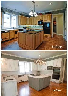 Kitchen Cabinet Painting (Sprayer)