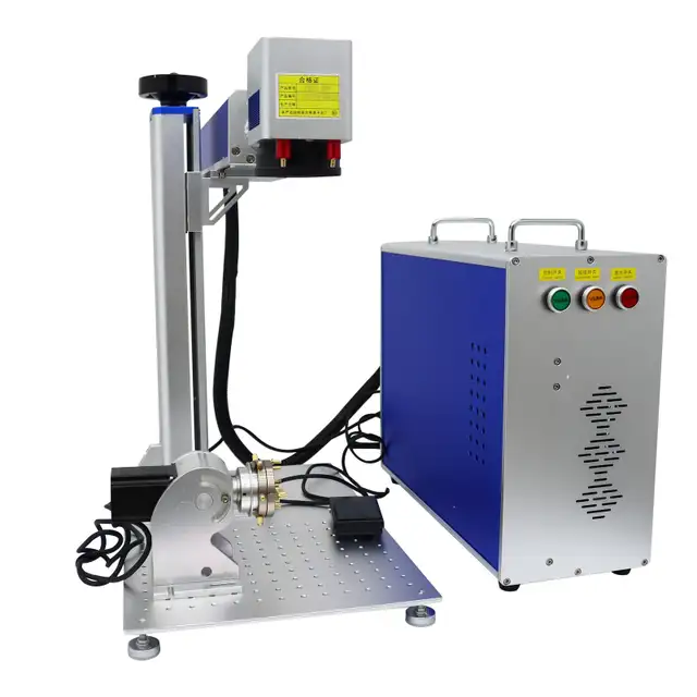 30W Fiber Laser Metal Mark Engraver Rotary Axis Acrylic 130078