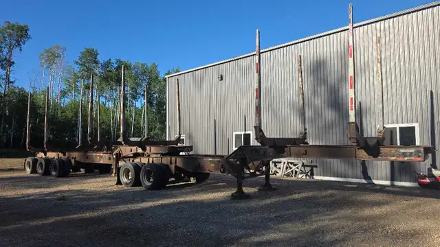 2016 Manac Reverse Super B log trailers.