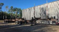 2016 Manac Reverse Super B log trailers.