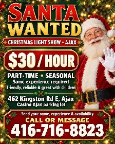 SANTA WANTED – AJAX Christmas Light Show
