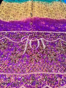 Handmade vintage heavy bridal duppata fabric - Photo 6