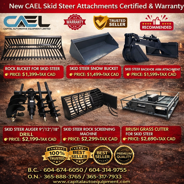 New CAEL Skid Steer Attachments | Skid Steer