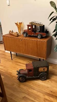 Mid century. TEAK TECK Fruits plateau / Vase Murano / Camions / - Photo 10