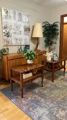 Mid century. Tables d'appoint / tables de chevet / Meubles teck - Photo 2