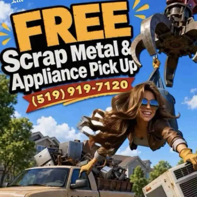 SCRAPPER: Free Appliance & Scrap Metal Pick Up (519) 919-7120