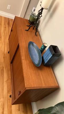 Mid century. TEAK TECK meuble. Crédence, buffet, bar, vaisselier - Photo 7