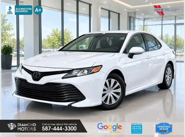 2019 Toyota Camry LE - Mint Condition