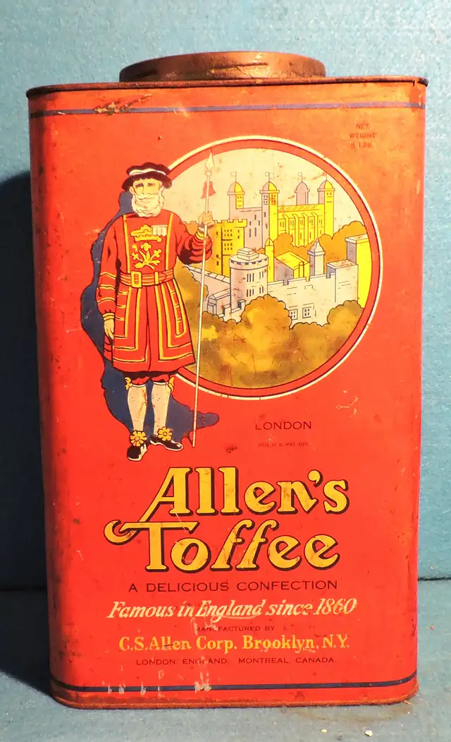 Allen's Toffee Store Tin