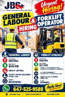 GENERAL LABOUR AND FORKLIFT TRUCK