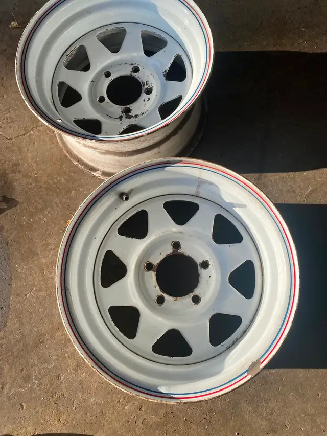 2 14 inch White Rims Never put on