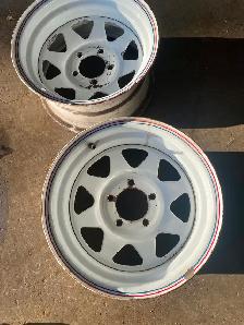 2 14 inch White Rims Never put on