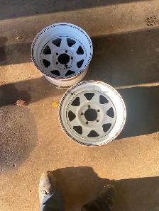 2 14 inch White Rims Never put on - Photo 2