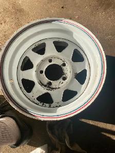 2 14 inch White Rims Never put on - Photo 3