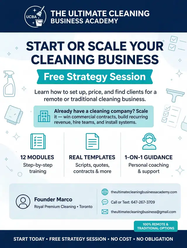 Start or scale your own remote or traditional cleaning business
