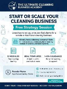 Start or scale your own remote or traditional cleaning business