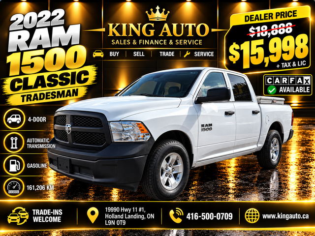 2022 RAM 1500 Classic Tradesman - Financing Available
