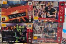 Nintendo 64 N64 Games: Mario Kart, Gex, Roadsters, NFL, Quake