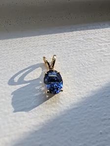 Brand New Silver Tanzanite Pendant For Sale - Photo 2