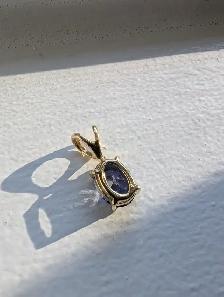 Brand New Silver Tanzanite Pendant For Sale - Photo 6