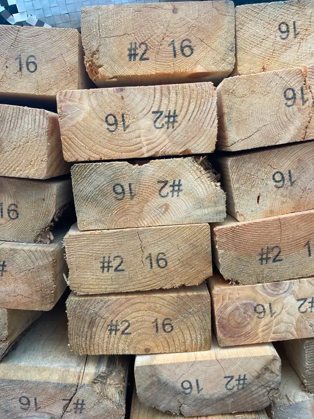 154 PIECES OF 2' x 4' x16'  LUMBER