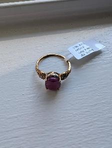 Brand New 10K Gold Natural Ruby Ring For Sale - Photo 3
