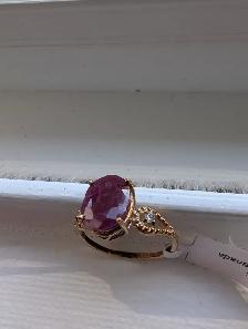 Brand New 10K Gold Natural Ruby Ring For Sale - Photo 7