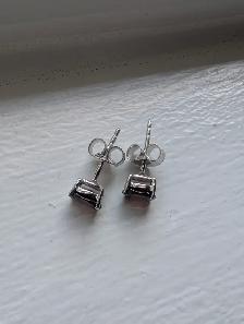 Brand New Silver Garnet Earrings For Sale - Photo 3