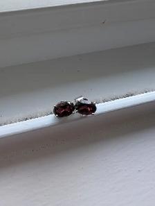 Brand New Silver Garnet Earrings For Sale - Photo 9