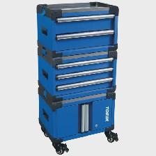 Torin 3-Piece Modular Rolling Tool Box with 63-Piece Tool Kit -